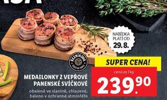 Lidl Medailonky z vepřové panenské svíčkové nabídka