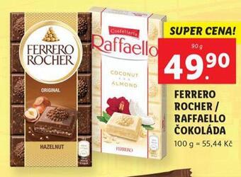 Lidl Raffaello čokoláda nabídka