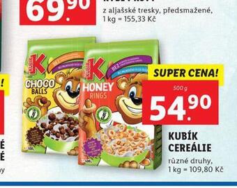 Lidl Kubík cereálie nabídka