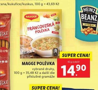 Lidl Maggi polévka nabídka