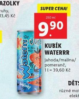 Lidl Kubík waterrr nabídka