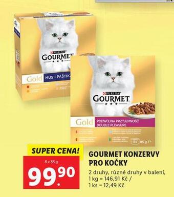 Lidl Gourmet konzerva pro kočky nabídka
