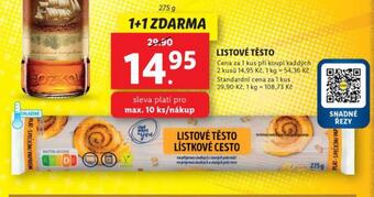 Lidl Listové těsto nabídka
