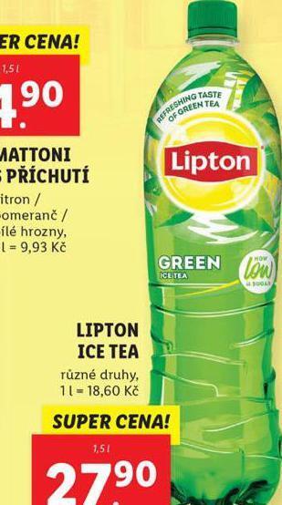 Lidl Lipton ice tea nabídka