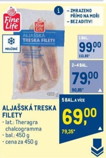 Makro ALJAŠSKÁ TRESKA FILETY nabídka