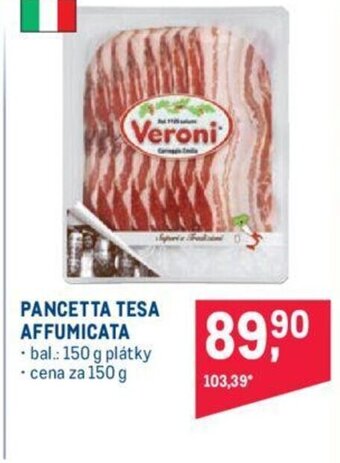 Makro PANCETTA TESA AFFUMICATA nabídka