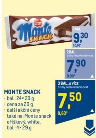 Makro MONTE SNACK nabídka