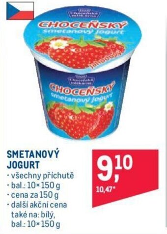 Makro SMETANOVÝ JOGURT nabídka