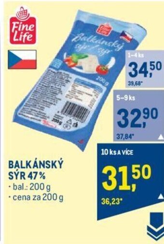 Makro BALKÁNSKÝ SÝR 47% nabídka