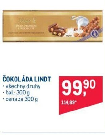 Makro ČOKOLÁDA LINDT nabídka