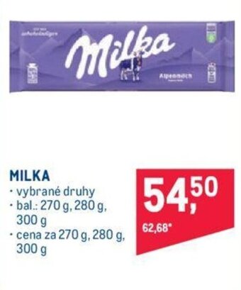 Makro MILKA nabídka