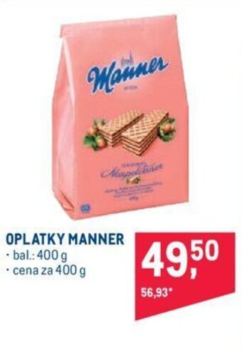 Makro OPLATKY MANNER nabídka