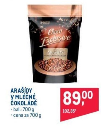 Makro ARAŠÍDY V MLÉČNÉ ČOKOLÁDĚ nabídka