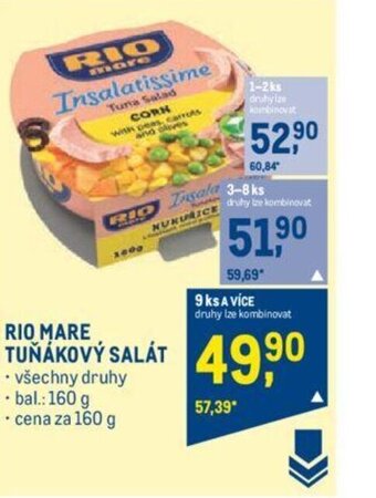 Makro RIO MARE TUNAKOVÝ SALÁT nabídka