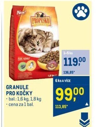 Makro GRANULE PRO KOČKY nabídka