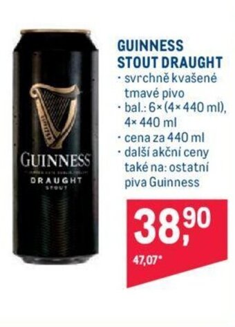 Makro GUINNESS STOUT DRAUGHT nabídka