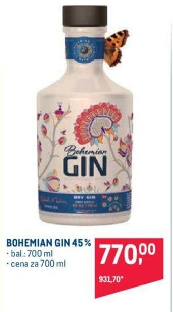 Makro BOHEMIAN GIN 45% nabídka