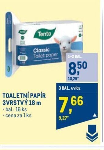Makro TOALETNÍ PAPÍR 3VRSTVÝ 18 m nabídka