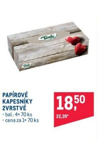 Makro PAPÍROVÉ KAPESNÍKY 2VRSTVÉ nabídka