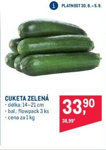 Makro CUKETA ZELENÁ nabídka