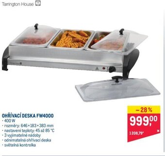 Makro OHŘÍVACÍ DESKA FW4000 nabídka