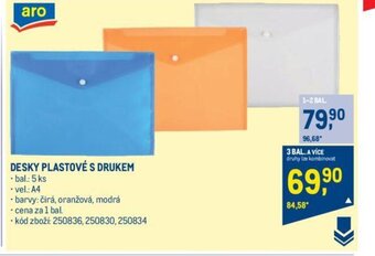 Makro DESKY PLASTOVÉ S DRUKEM nabídka