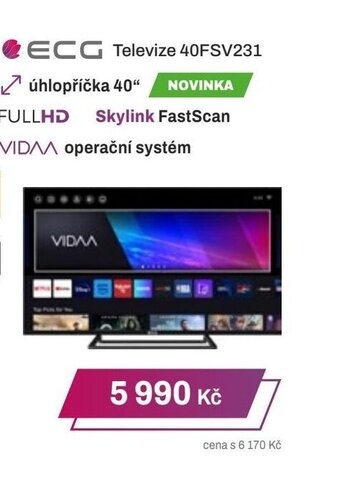 Expert ECG Televize 40FSV231 nabídka