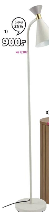 JYSK 1) STOJACÍ LAMPA JONATHAN Ø22xV138 cm nabídka