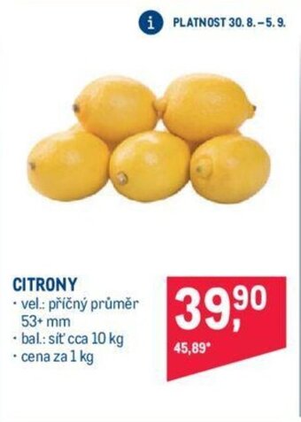 Makro CITRONY nabídka