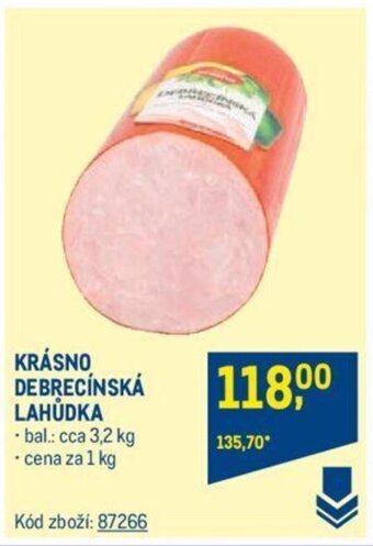 Makro KRÁSNO DEBRECÍNSKÁ LAHŮDKA nabídka