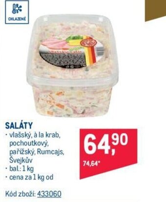 Makro SALÁTY nabídka