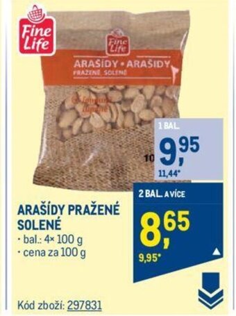 Makro ARAŠÍDY PRAŽENÉ SOLENÉ nabídka