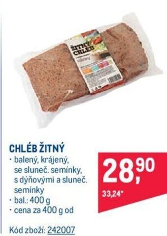 Makro CHLÉB ŽITNÝ nabídka