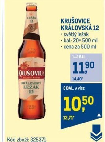 Makro KRUŠOVICE KRÁLOVSKÝ LEŽÁK 12 nabídka