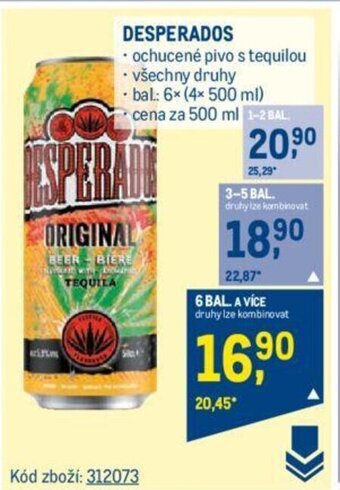 Makro DESPERADOS nabídka