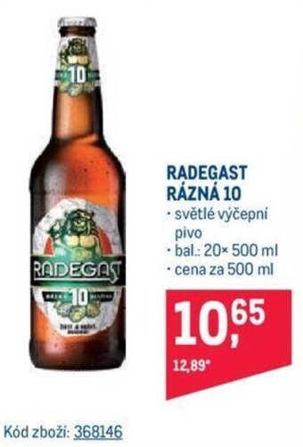 Makro RADEGAST RÁZNÁ 10 nabídka