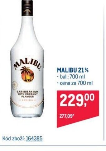 Makro MALIBU 21% nabídka