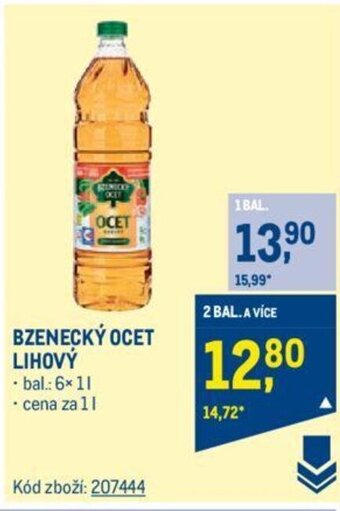 Makro BZENECKÝ OCET LIHOVÝ nabídka