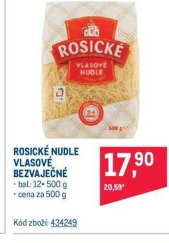 Makro ROSICKÉ NUDLE VLASOVÉ BEZVAJEČNÉ nabídka