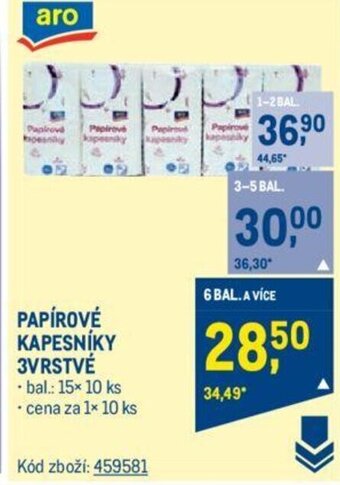 Makro PAPÍROVÉ KAPESNIKY 3VRSTVÉ nabídka