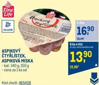 Makro ASPIKOVY ČTYŘLÍSTEK, ASPIKOVÁ MISKA nabídka