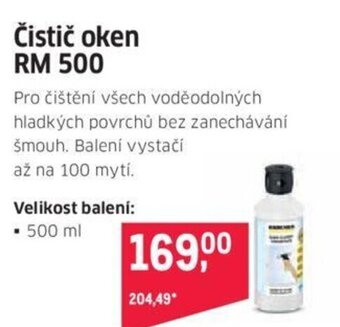 Makro Čistič oken RM 500 nabídka