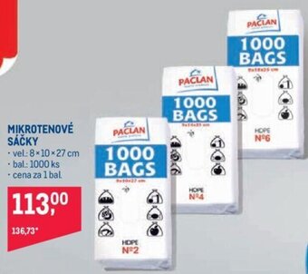 Makro MIKROTENOVÉ SÁČKY nabídka
