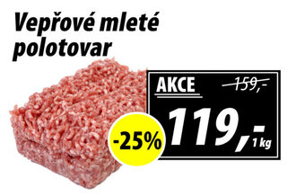 ZEMAN Vepřové mleté polotovar nabídka
