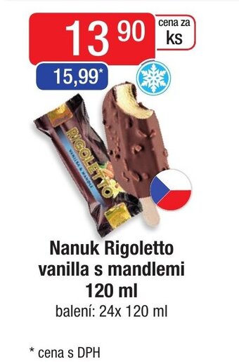 Qanto Nanuk Rigoletto vanilla s mandlemi 120 ml nabídka