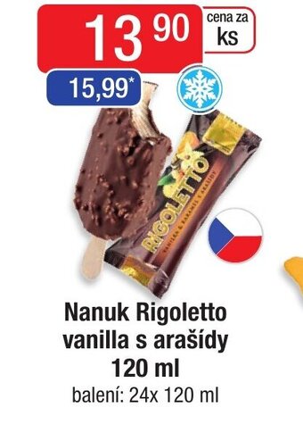 Qanto Nanuk Rigoletto vanilla s arašídy 120 ml nabídka