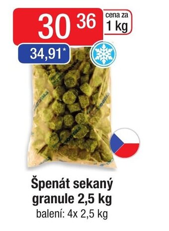Qanto Špenát sekaný granule 2,5 kg nabídka
