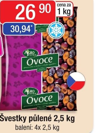 Qanto Švestky půlené 2,5 kg nabídka