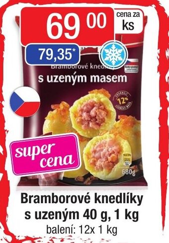 Qanto Bramborové knedlíky s uzeným 40 g, 1 kg nabídka