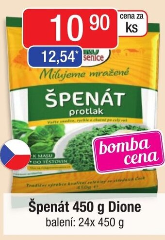 Špenát 450 g Dione